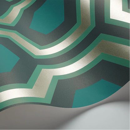 Carta da Parati "HICK'S GRAND VERDE & ORO" The Contemporary | COLE & SON