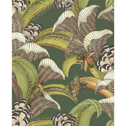 Carta da Parati "HOOPOE LEAVES VERDE" Jabula-Ardmore | COLE & SON