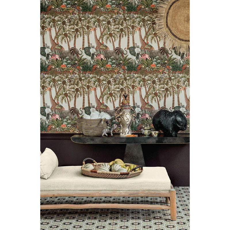 Carta da Parati "LETABA MARCH BIANCO" Jabula-Ardmore | COLE & SON