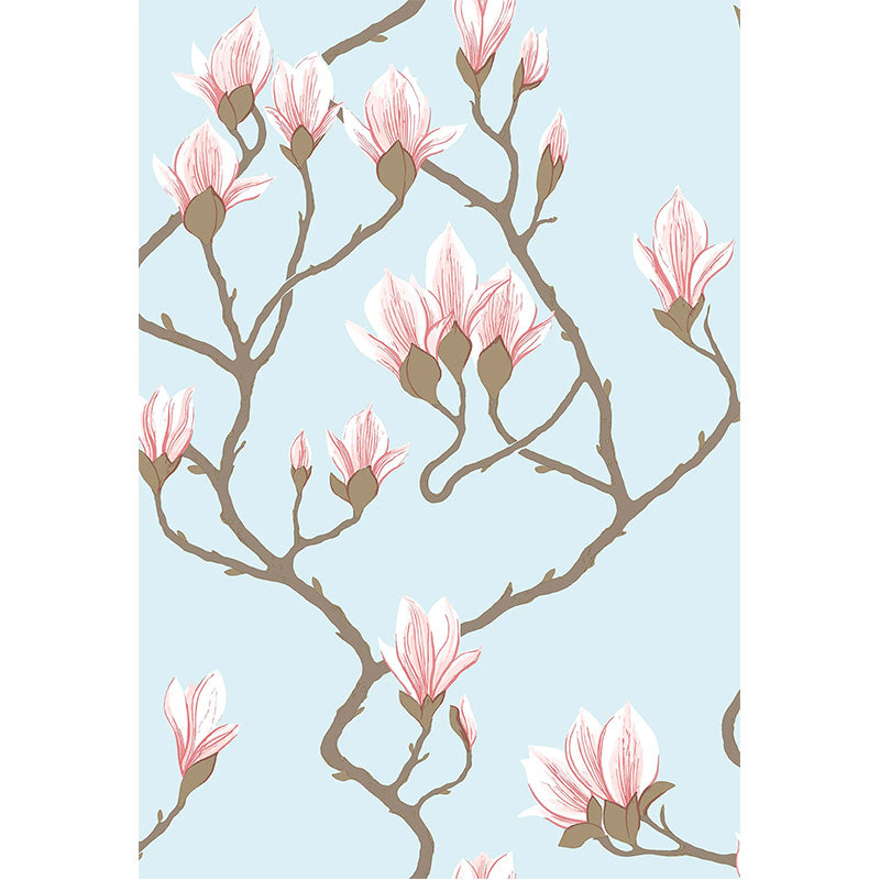 Carta da Parati "MAGNOLIA AZZURRO & ROSA" The Contemporary | COLE & SON