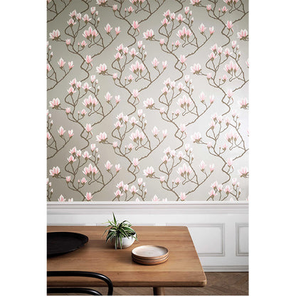 Carta da Parati "MAGNOLIA GRIGIO & ROSA" The Contemporary | COLE & SON