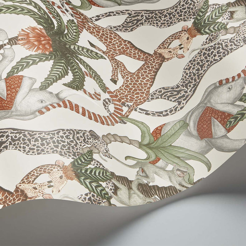 Carta da Parati "SAFARI TOTEM BIANCO" Jabula-Ardmore | COLE & SON