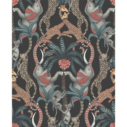 Carta da Parati "SAFARI TOTEM NERO" Jabula-Ardmore | COLE & SON