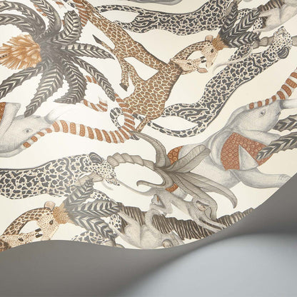 Carta da Parati "SAFARI TOTEM PANNA" Jabula-Ardmore | COLE & SON