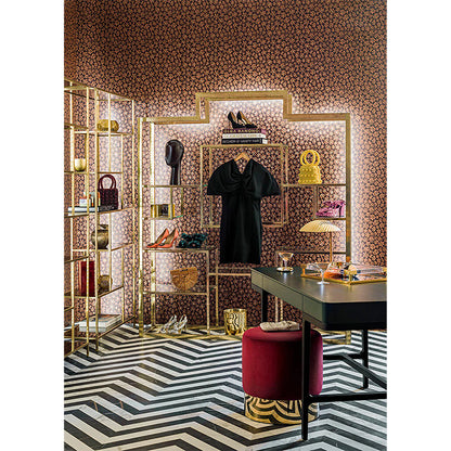 Carta da Parati "SAVANNA SHELL BORDEAUX" Jabula-Ardmore | COLE & SON