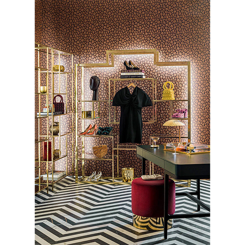 Carta da Parati "SAVANNA SHELL BORDEAUX" Jabula-Ardmore | COLE & SON