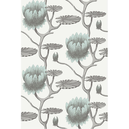 Carta da Parati "SUMMER LILY BIANCO & AZZURRO" The Contemporary | COLE & SON