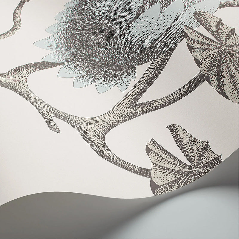 Carta da Parati "SUMMER LILY BIANCO & AZZURRO" The Contemporary | COLE & SON