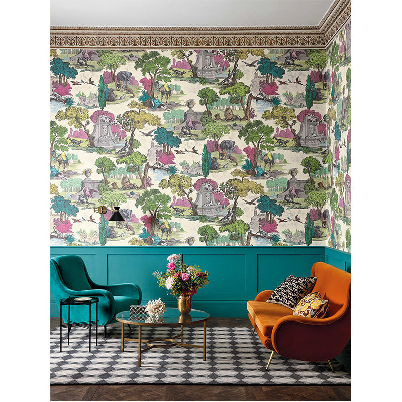 Carta da Parati "VERSAILLES GRAND MULTICOLOR" The Contemporary | COLE & SON