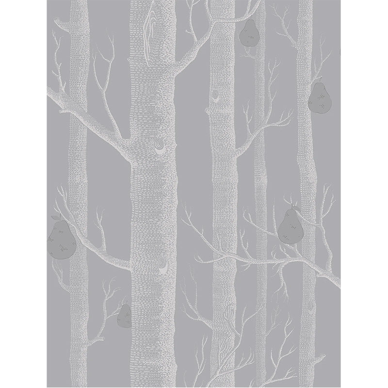 Carta da Parati "WOODS & PEARS GRIGIO & ARGENTO" The Contemporary | COLE & SON