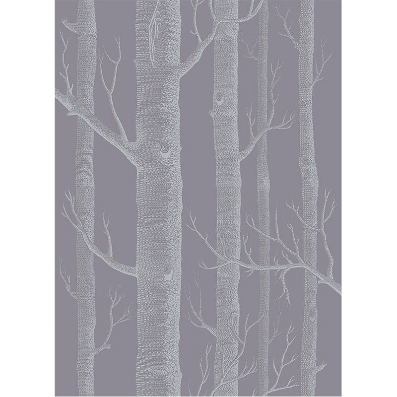 Carta da Parati "WOODS GRIGIO LILLA & BIANCO" The Contemporary | COLE & SON