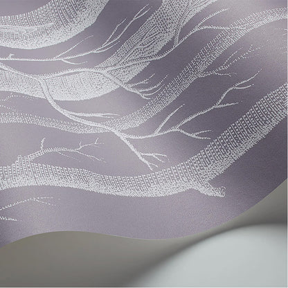Carta da Parati "WOODS GRIGIO LILLA & BIANCO" The Contemporary | COLE & SON