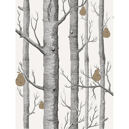 Carta da Parati "WOODS & PEARS BIANCO & NERO" The Contemporary | COLE & SON