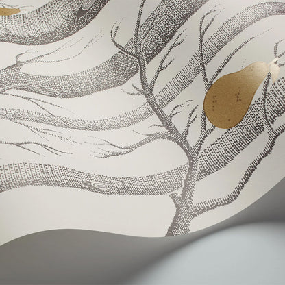 Carta da Parati "WOODS & PEARS BIANCO & ORO" The Contemporary | COLE & SON