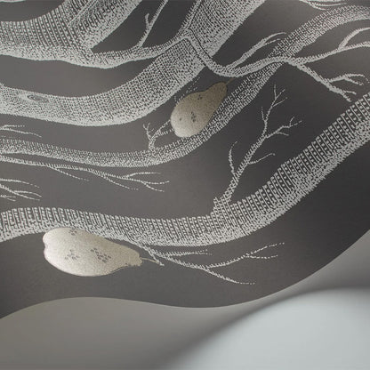 Carta da Parati "WOODS & PEARS NERO, BIANCO & ORO" The Contemporary | COLE & SON