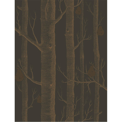 Carta da Parati "WOODS & PEARS NERO & BRONZO" The Contemporary | COLE & SON