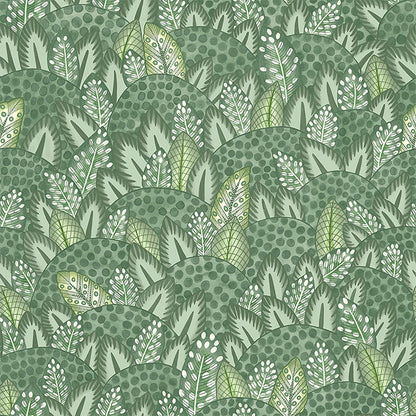 Carta da Parati Premium "ZULU TERRAIN VERDE FORESTA" Jabula-Ardmore | COLE & SON