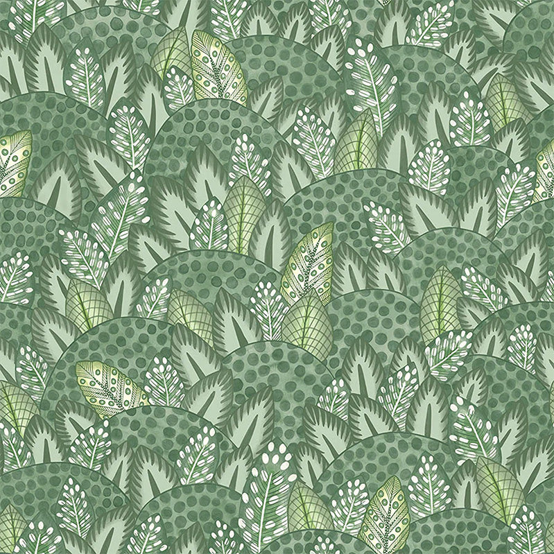 Carta da Parati Premium "ZULU TERRAIN VERDE FORESTA" Jabula-Ardmore | COLE & SON