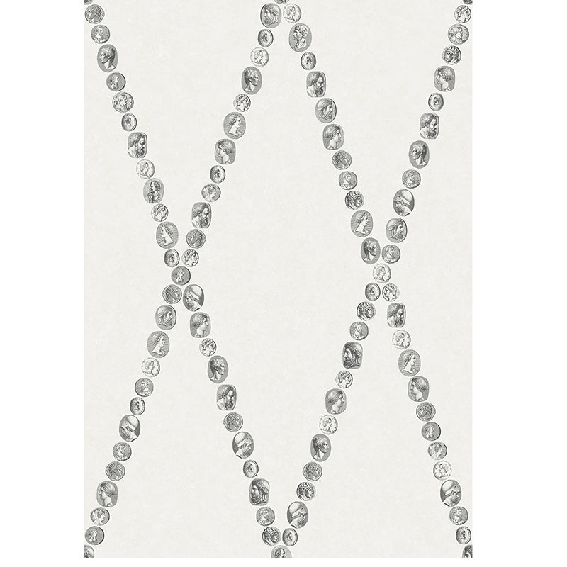 Carta da Parati "CAMMEI BIANCO & NERO" Fornasetti | COLE & SON