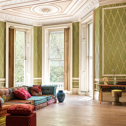 Carta da Parati "CAMMEI OLIVA & ORO ANTICO" Fornasetti | COLE & SON