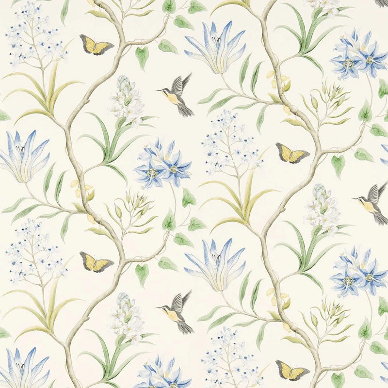 Carta da parati "Clementine Blu" - Curios - SANDERSON