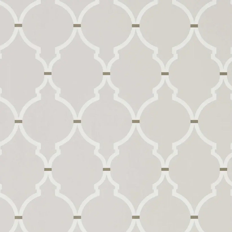 Carta da parati "Empire Trellis Grigio" - Curios - SANDERSON