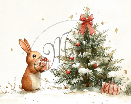 Transfer Print "CHRISTMAS, SNOWBALL" 28×40 cm
