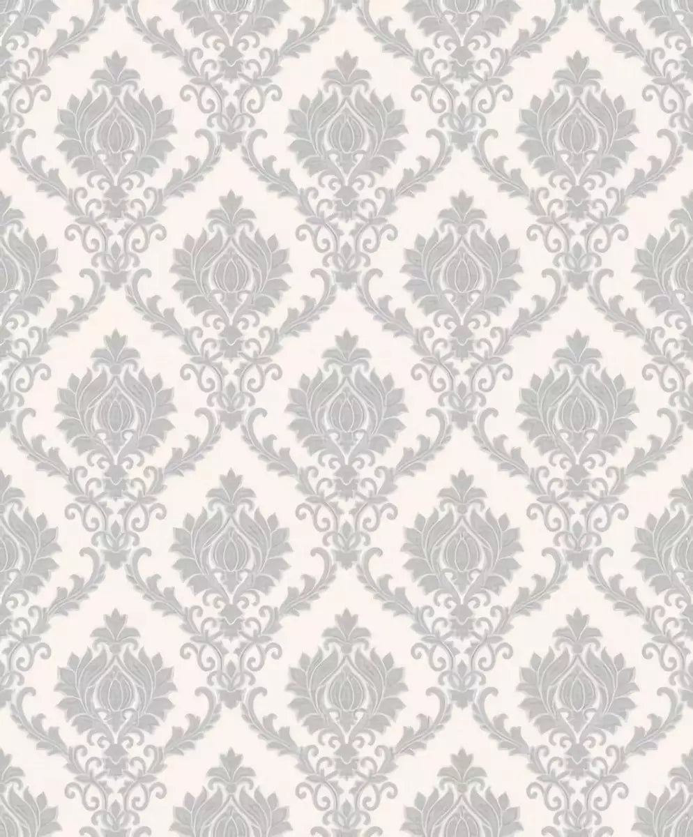Papel pintado “Imperial – Plata”, por metro o en rollo