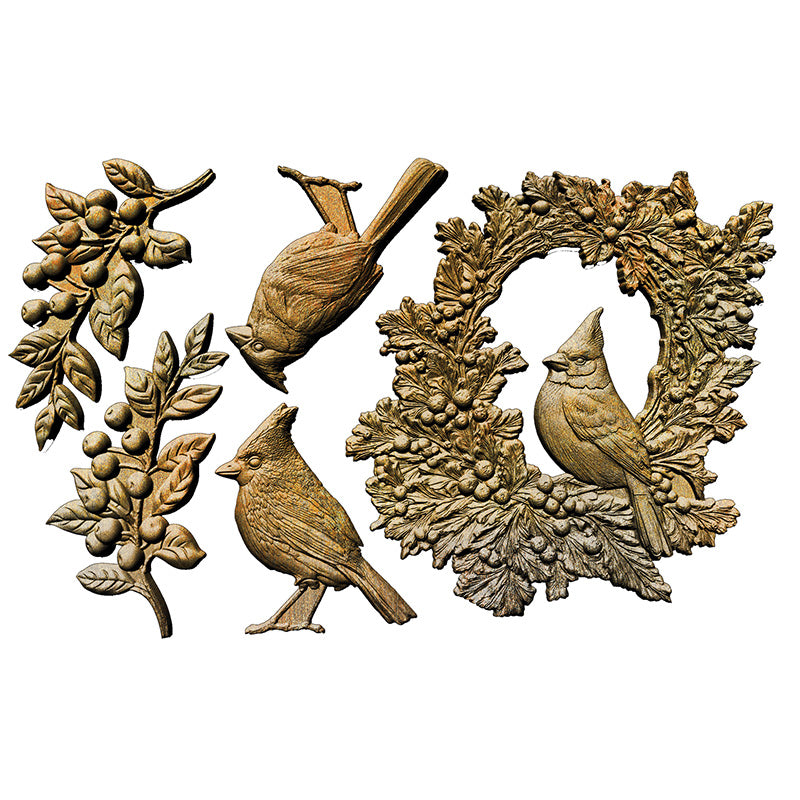 Redesign Decor Moulds "Cardinal cheer" 12,7 x 20,3 cm