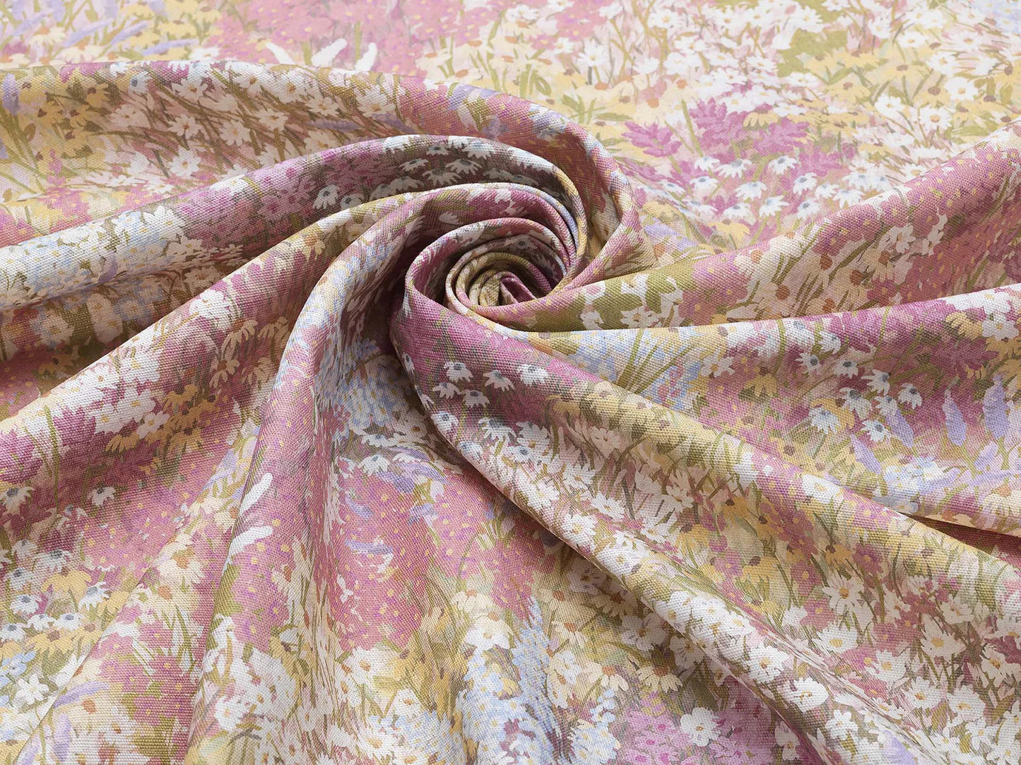 Tela de algodón – Toile de Jouy – azul – por metro