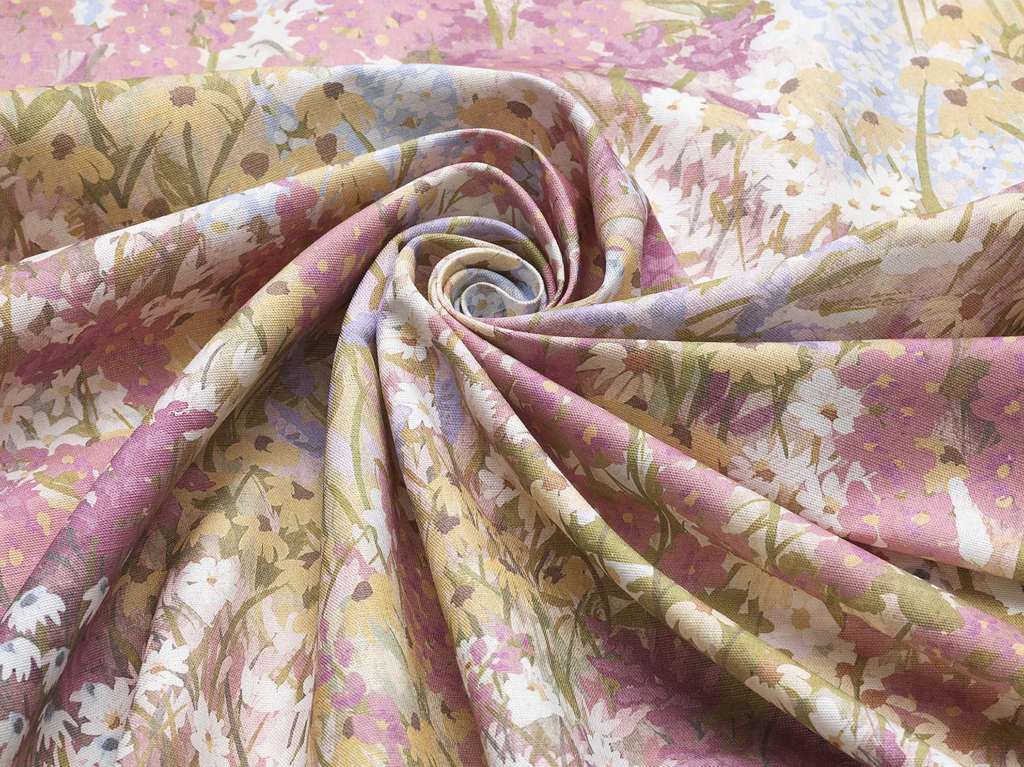 Cotton Fabric – Jouy Cloth – Blue – per meter