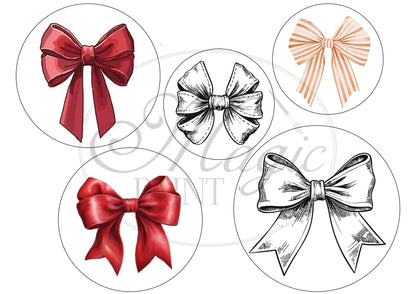 Stampa Trasferibile "FANTASIE - FIOCCHI A TAVOLA" 28x40 cm