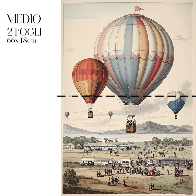 Decoupage Pop Vintage – Heißluftballon 3