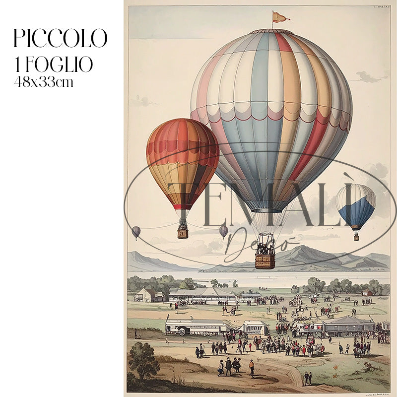 Decoupage Pop Vintage – Heißluftballon 3