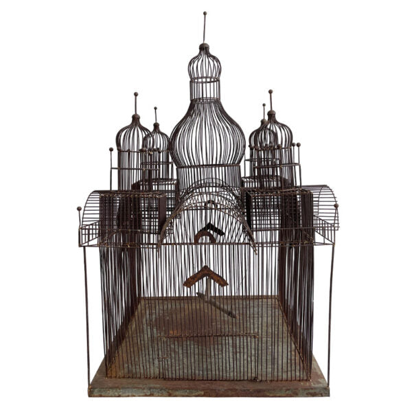 Gabbia con tavolino “Taj Mahal Big”, in Metallo