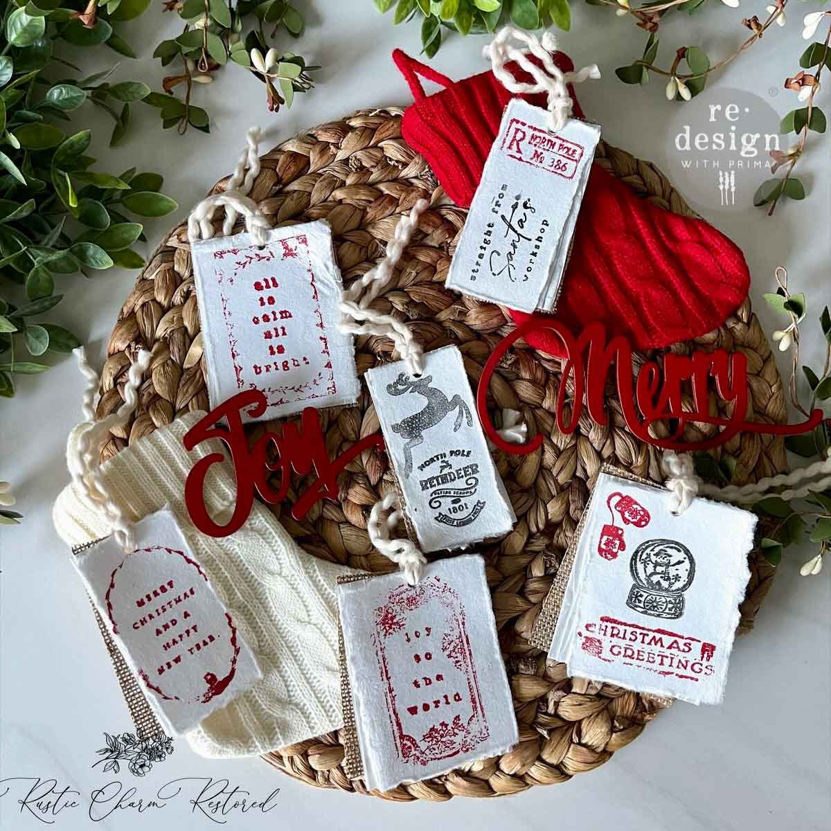 Redesign Decor Stamp "Here Comes Santa" 21,5 x 28 cm