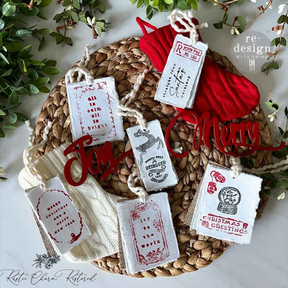 Redesign Decor Stamp "Here Comes Santa" 21,5 x 28 cm