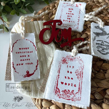 Redesign Decor Stamp "Here Comes Santa" 21,5 x 28 cm