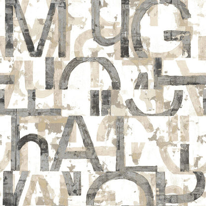 Tapete „Industriell Alpha Grau“ nach Meter oder Rolle