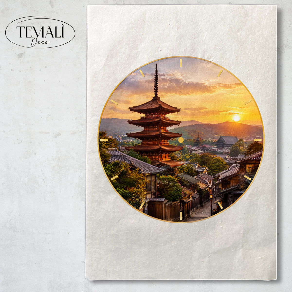 Dècoupage Orologi - Tramonto a Kyoto