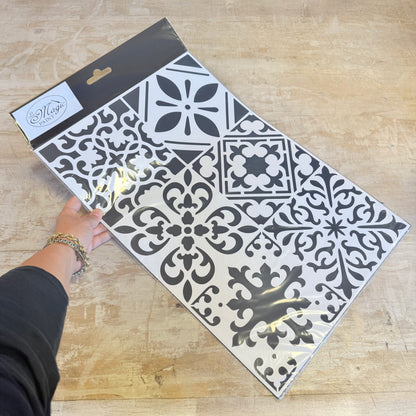 Stencil “Mattonelle”, Magic Paint, riutilizzabile, 56,2x37,5cm