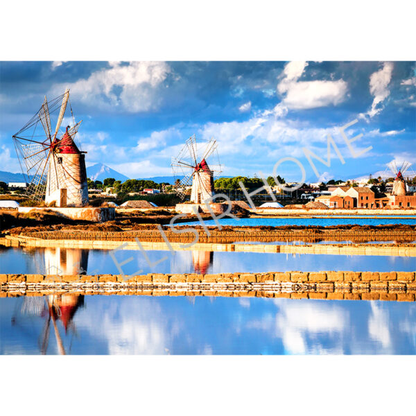 Stampa Trasferibile "SICILY TIME, MULINI" 28x40 cm