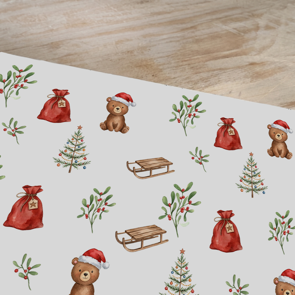 Transfer Print "CHRISTMAS, SNOWBALL" 28×40 cm