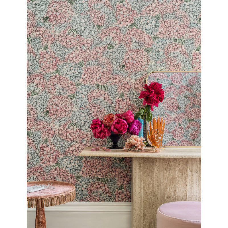 Carta da Parati "ORTENSIE ROSA" Fornasetti | COLE & SON
