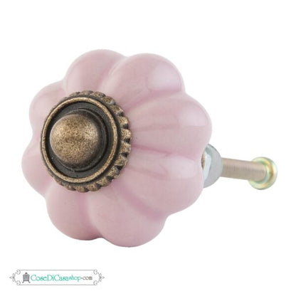 Pomello in ceramica "Vintage Rosa" 3 cm