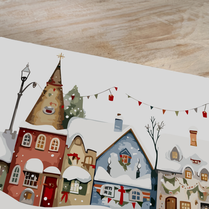 Übertragbarer Druck „WEIHNACHTEN, SCHNEEBALL“ 28×40 cm