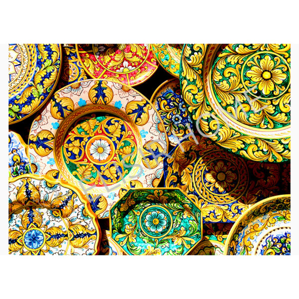 Stampa Trasferibile "SICILY TIME, PLATES" 28x40 cm