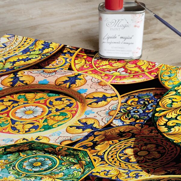 Stampa Trasferibile "SICILY TIME, PLATES" 28x40 cm