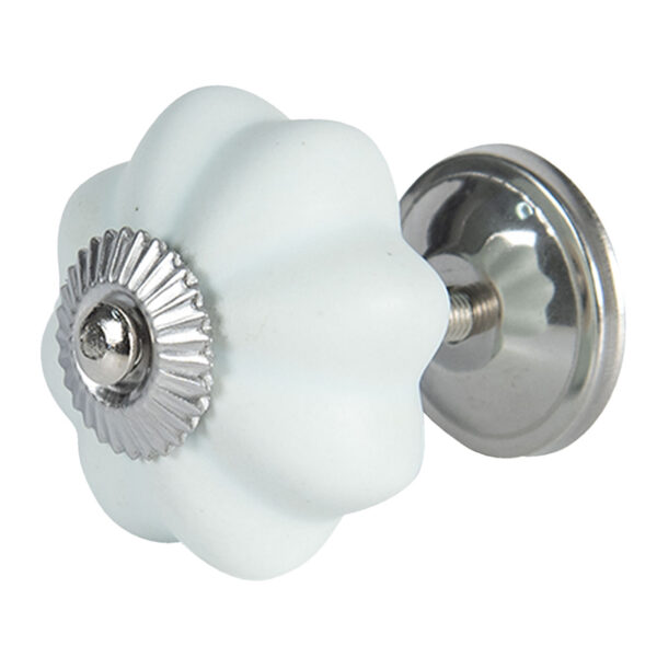 Pomello in ceramica "Fiore Carta da Zucchero Opaco" 4 cm