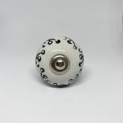 Pomello in ceramica “Daisy Black”